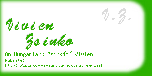 vivien zsinko business card